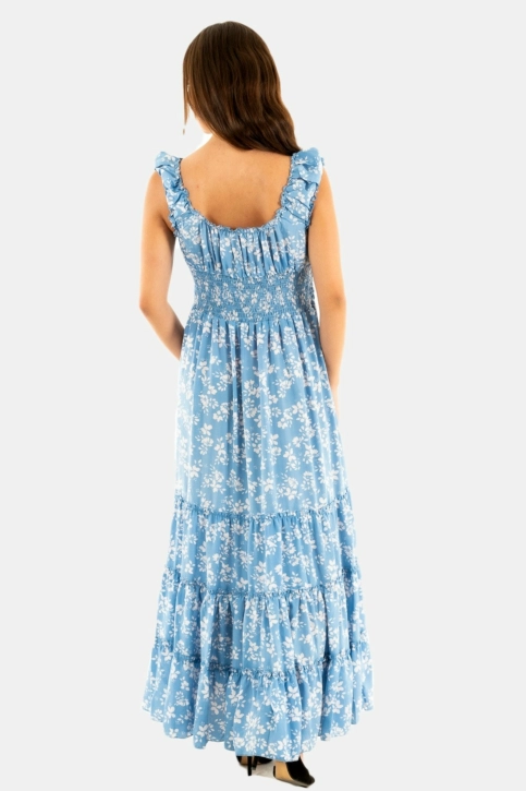 robe goa felia long bleu