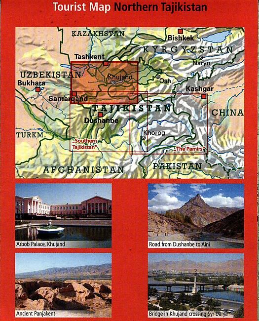 GECKO MAPS - NORTHERN TAJIKISTAN 1 500 000