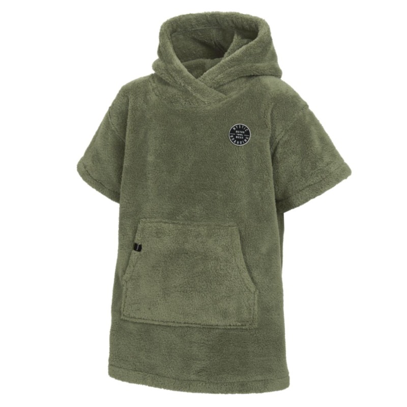 Poncho Mystic Teddy Kids Olive Green - The Corner Shop