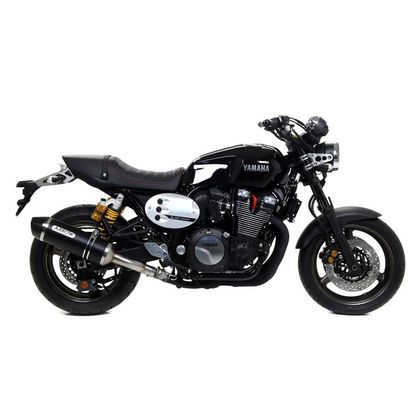Silencieux Arrow Race tech Alu Dark embout carbone - Noir