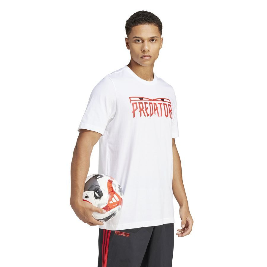 adidas T-Shirt Predator - Blanc/Rouge