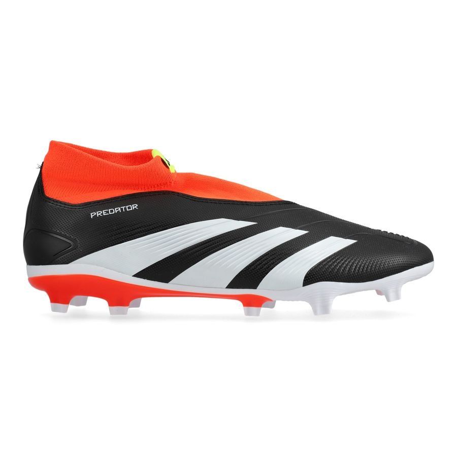 adidas Predator League Laceless FG Solar Energy - Noir/Blanc/Rouge