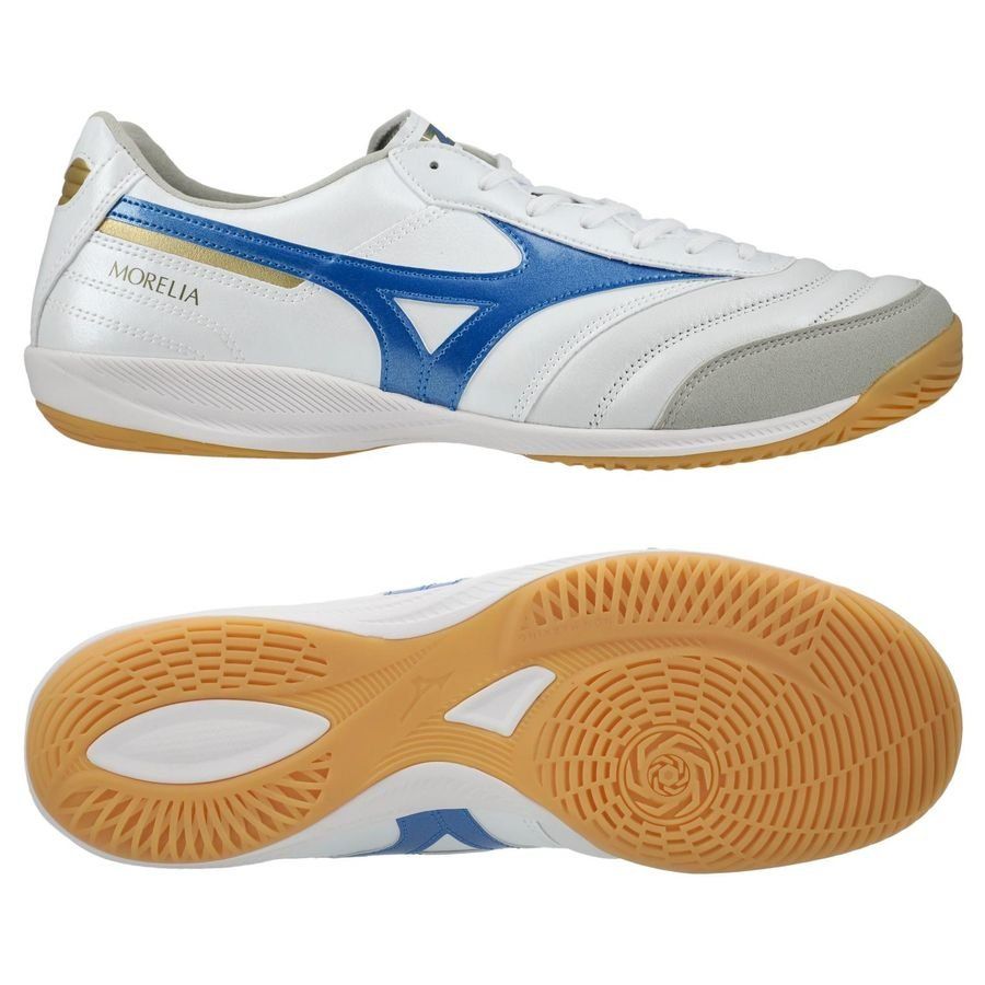 Mizuno Morelia Sala Elite IN Mugen - Blanc/Bleu/Doré