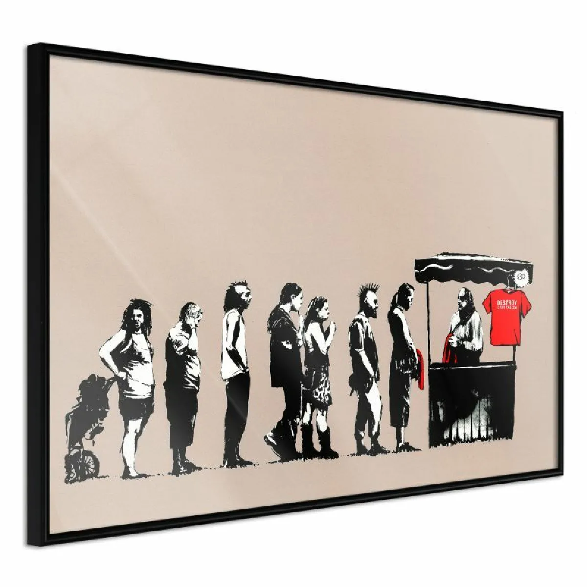 Paris Prix Affiche Encadrée Banksy Festival