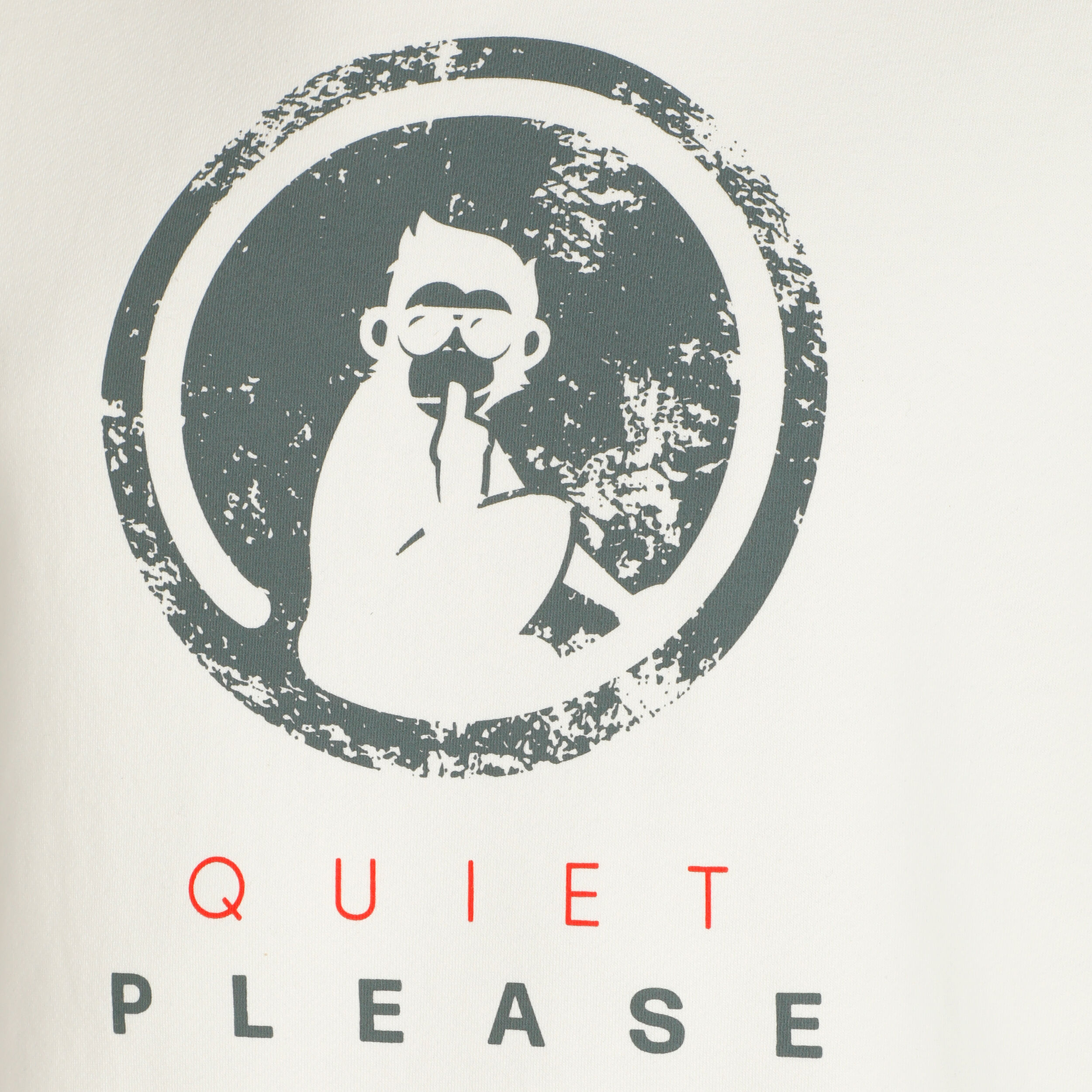 Quiet Please Crossroad Scraped Advantage Sweat-shirt Hommes - Blanc , Sauge