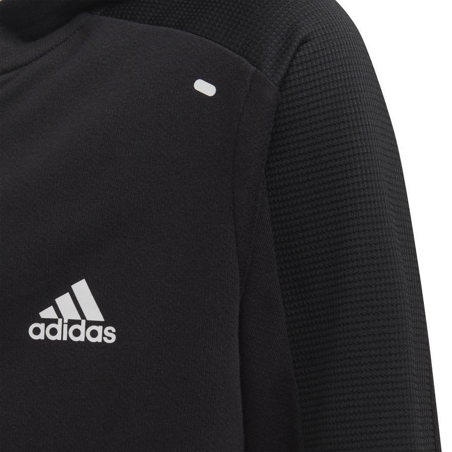 adidas Sweat à Capuche XFG Full Zip - Noir/Jaune Enfant