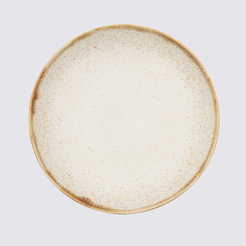 Assiette multiusage réactive 'Roma' beige