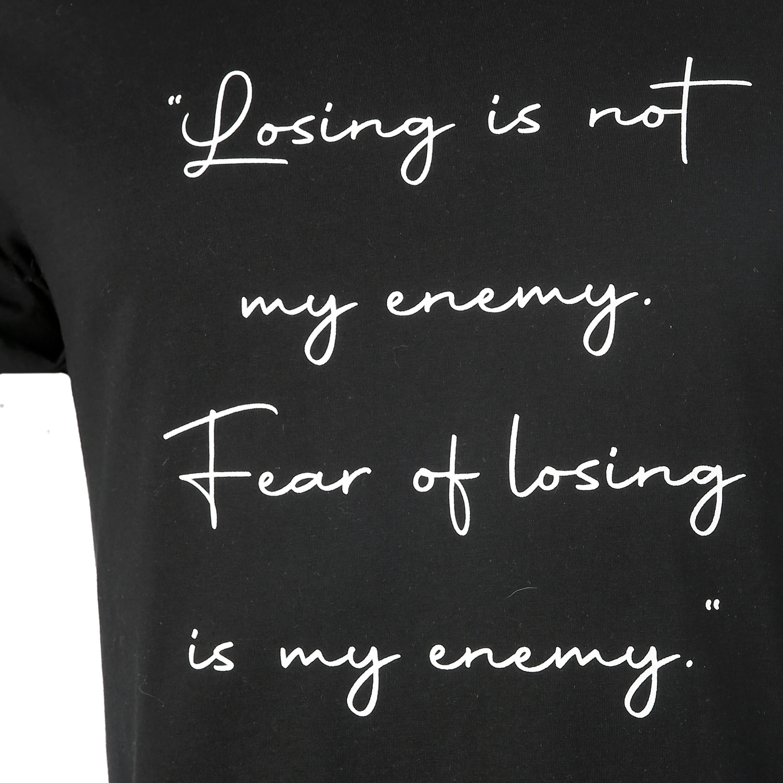 Tennis-Point No Fear T-shirt Hommes - Noir , Blanc