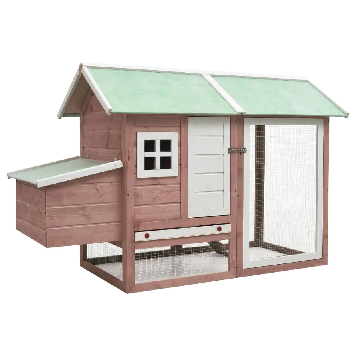 vidaXL Poulailler Moka 170x81x110 cm Bois