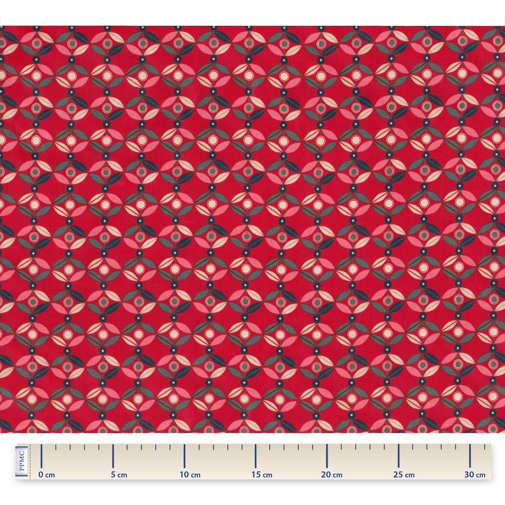 Tissu Enduit Au Mètre Pétale Paprika