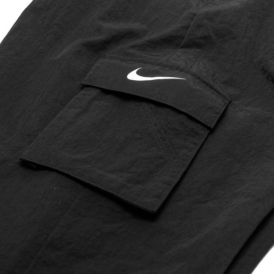 Nike Pantalon Cargo NSW Essential Woven - Noir/Blanc Femme