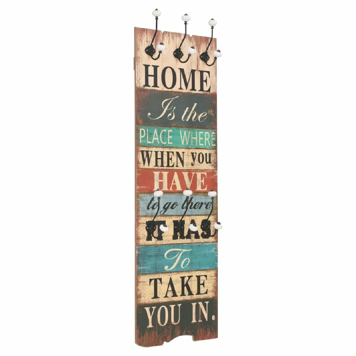 Decoshop26 Porte-manteau Home Is DEC024193