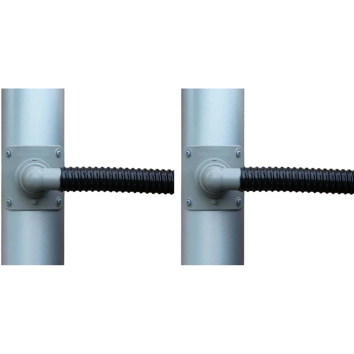 Optimo Collecteur d'eau gris 100 mm (lot de 2) - Circulaire