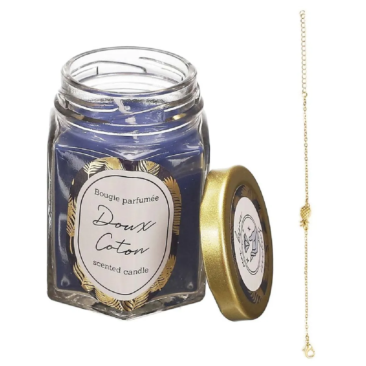 Bougie Parfumée Bocal Bijou Fleur Coton - The Concept Factory