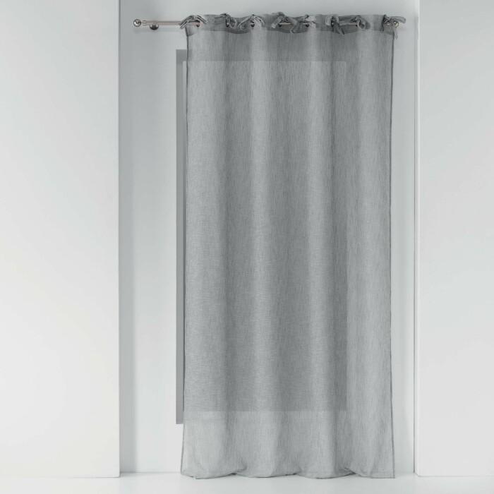 PANNEAU A NOUETTES 140X240CM VOILE CHARLOTTE GRIS