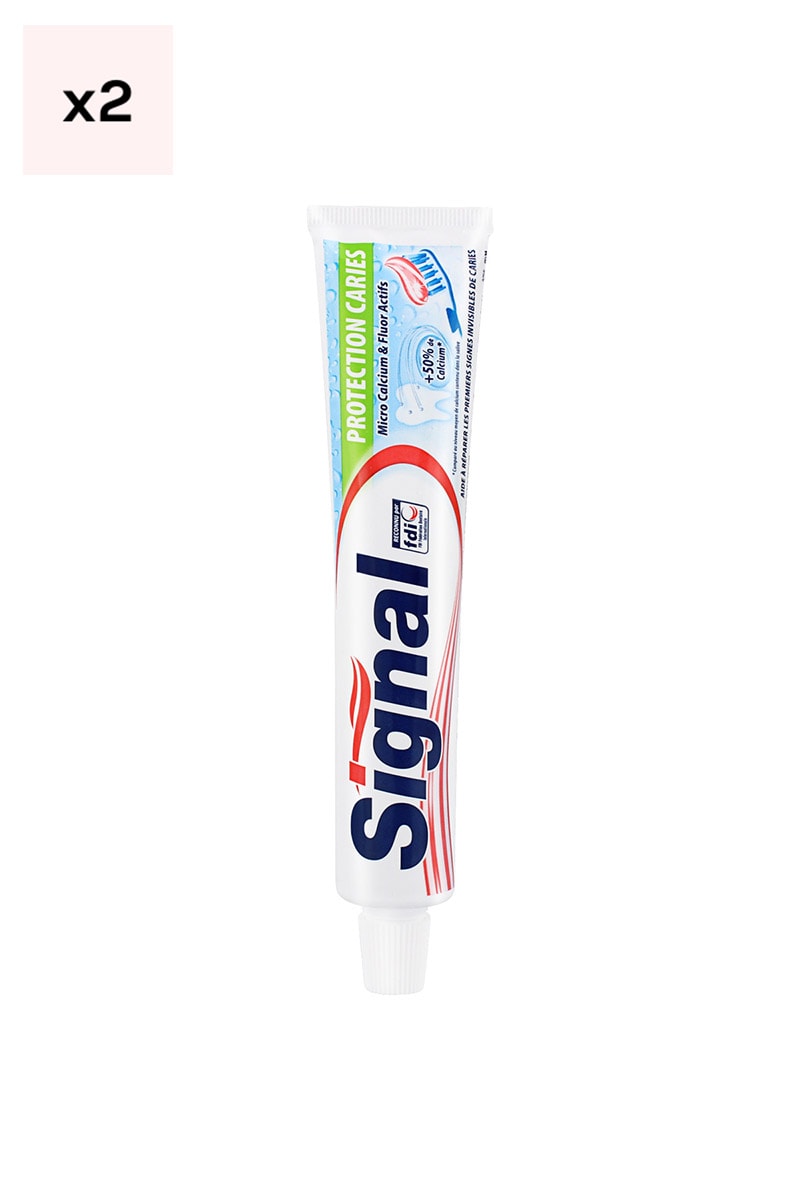 Lot de 2 dentifrices - Protection caries - 2 x 100 ml