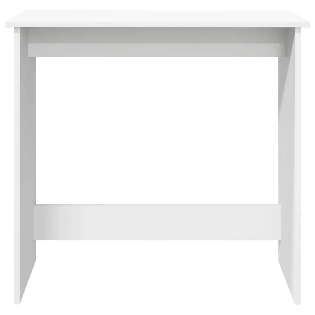 vidaXL Bureau Blanc - Bois d'ingénierie