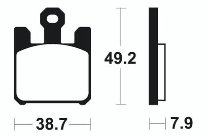 Plaquettes de freins Tecnium Performance métal fritté - MF288