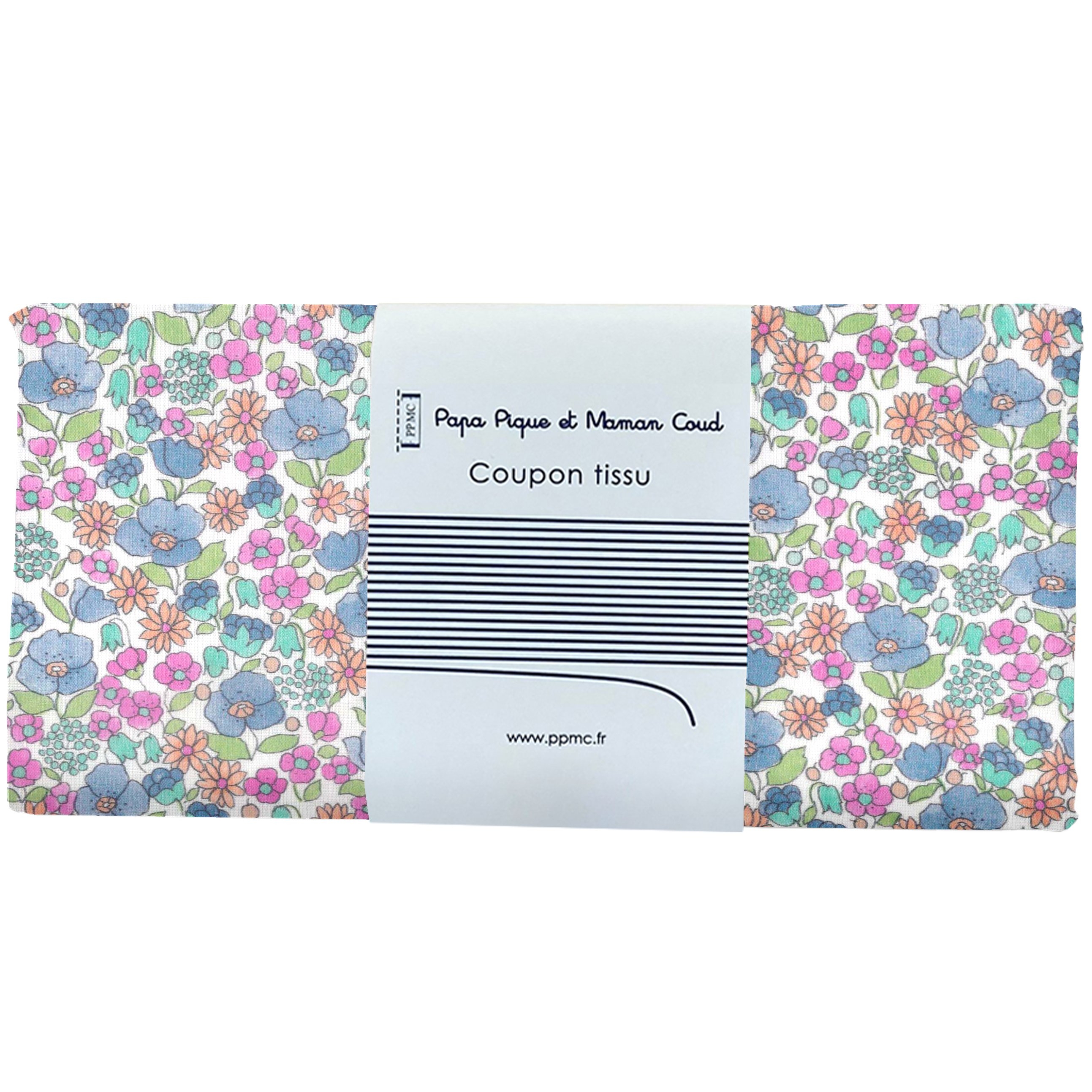Coupon Tissu 50 Cm Pastel Fleuri