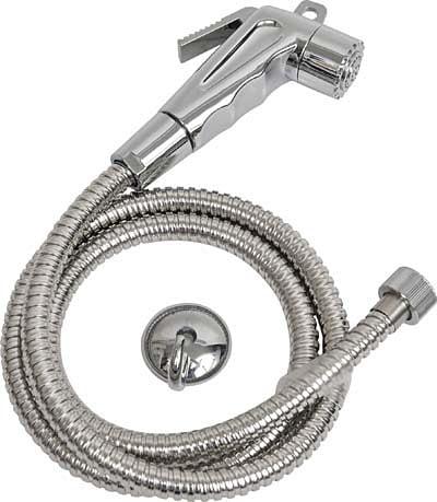 DOUCHETTE TOILETTE FLEXIBLE ACIER INOXYDABLE 120CM CHROME