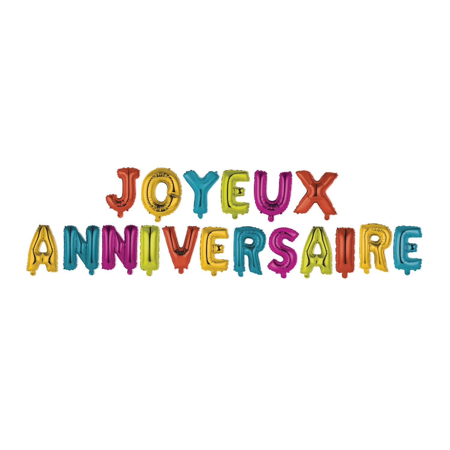 BALLON JOYEUX ANNIVERSAIRE X14
