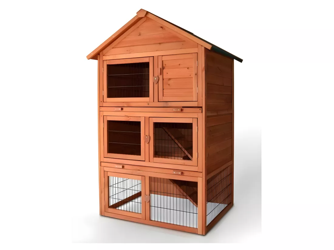 Cage Clapier Enclos pour lapins 106 x 83 x 160 cm-Modele 029 Jumbo