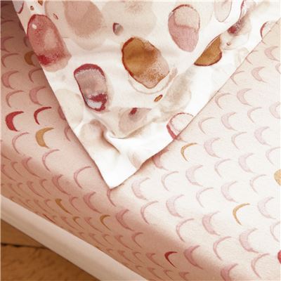 Linge de lit flanelle motifs poudrés - BECQUET CRÉATION