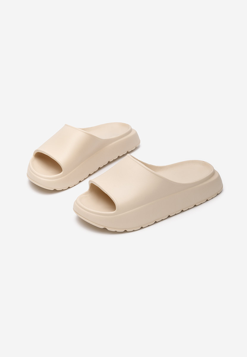 Claquettes femme beige Pelara