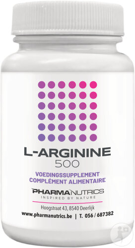 Pharmanutrics L-Arginine 500 Complément Alimentaire 60 Capsules