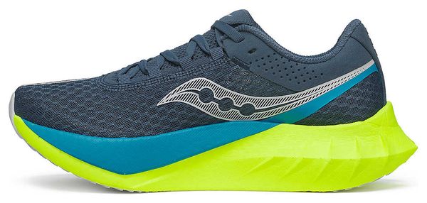 Chaussures Running Saucony Endorphin Pro 4 Bleu/Jaune Femme