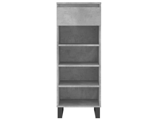 VIDAXL - Armoire à chaussures gris béton 40x36x105 cm bois d'ingénier...