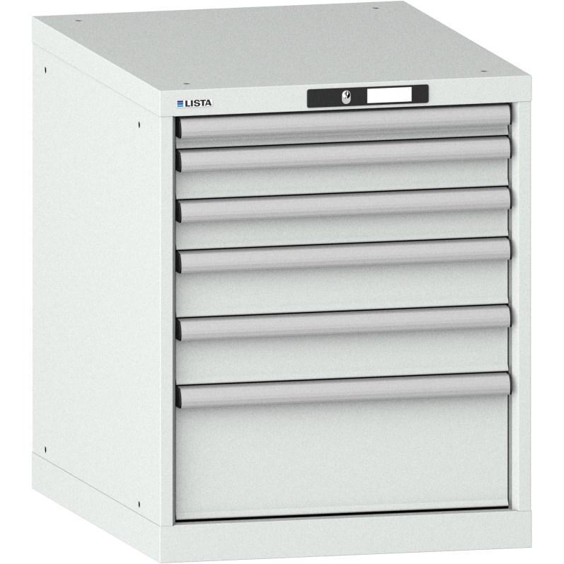 Armoire à tiroirs Lista 27 x 36E H 70 x L 56,4 x P 72,5 cm avec plusieurs tiroirs Key Lock