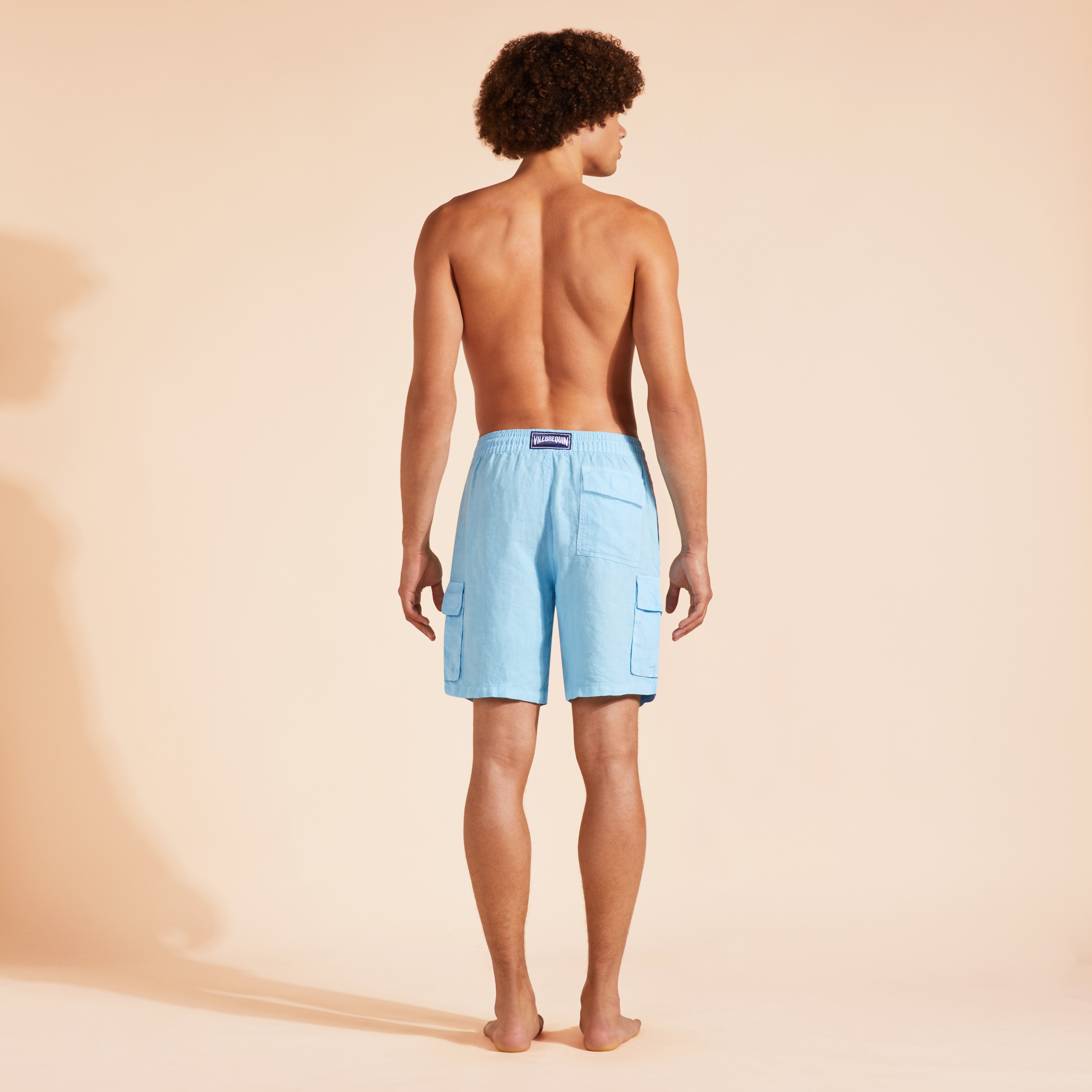 Bermuda en lin homme uni | Site Vilebrequin | BAIU3U01