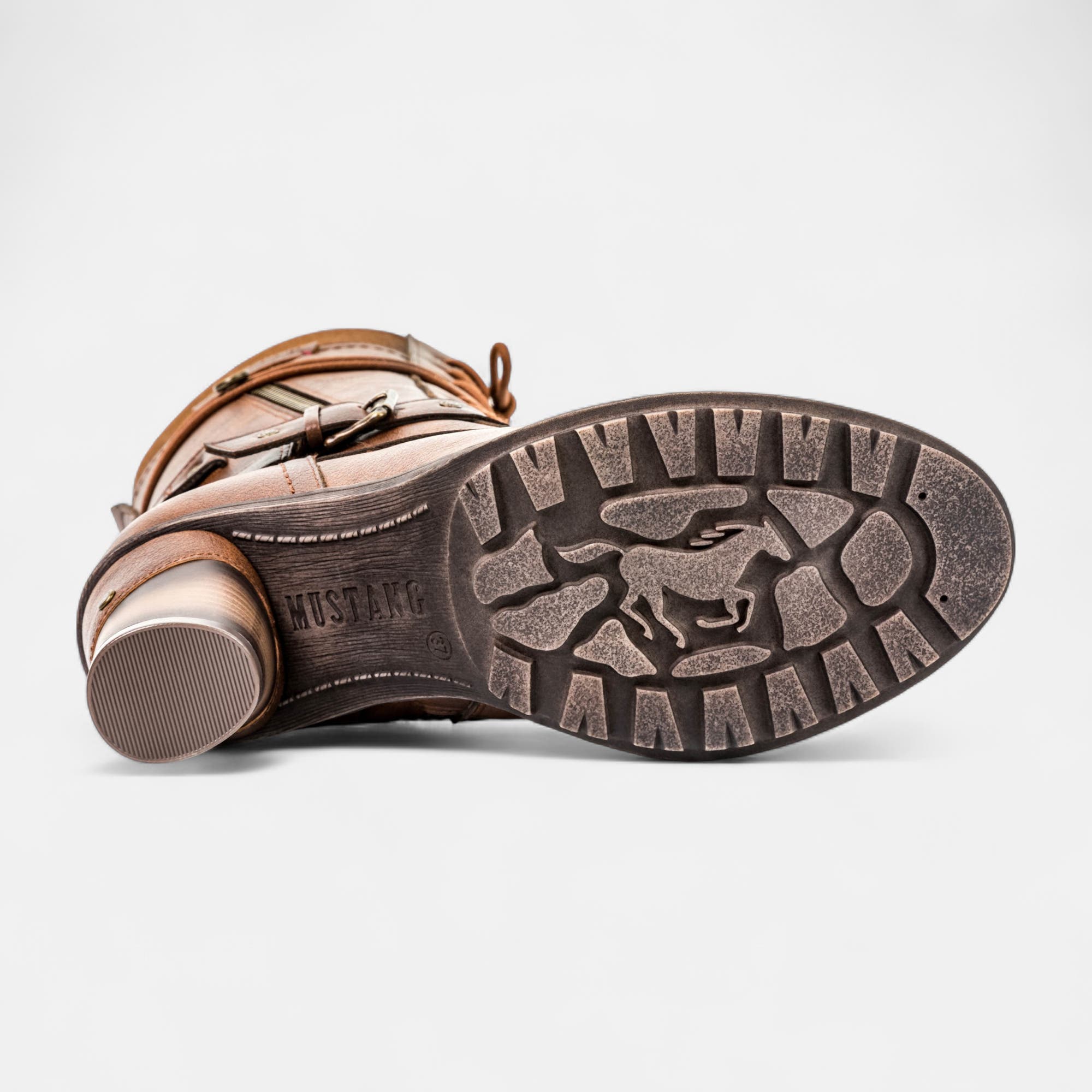 Bottes à talon Femme cognac
