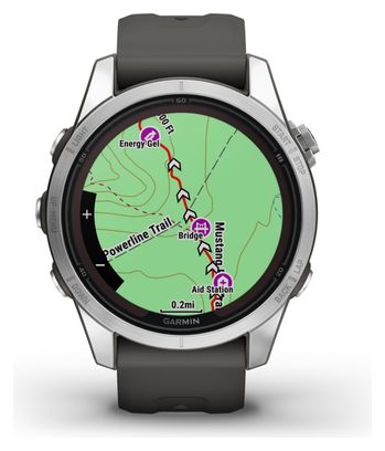 Montre de Sport Garmin fēnix 7S Pro Solar Edition Argent Gris