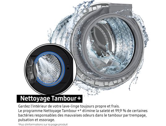 SAMSUNG - Lave linge sechant Frontal WD11DG5B15BE
