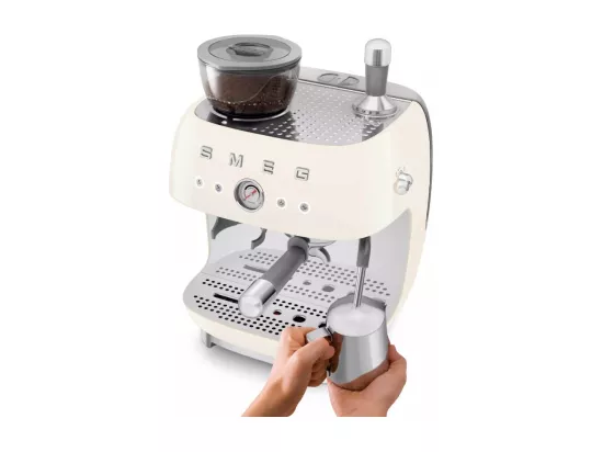 Machine à café combinée Expresso Années 50 crème