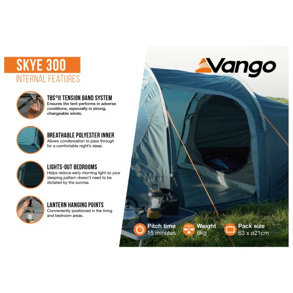 Vango - Skye 300 - Tente 3 places