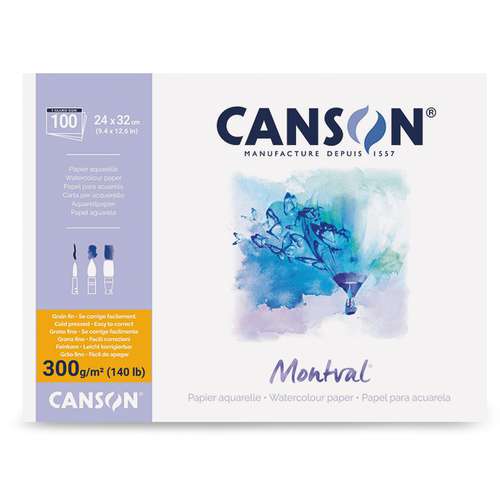 CANSON® Montval® Aquarellkarton, 300 g/qm Feinkorn