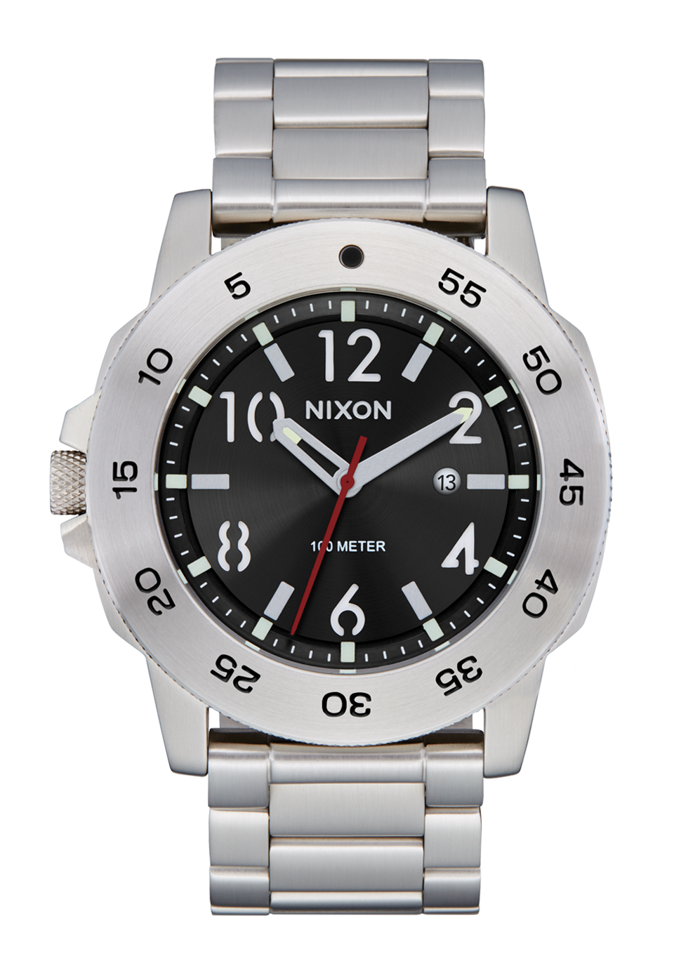 Nixon Smyth 44 Silver / Black A1414-625