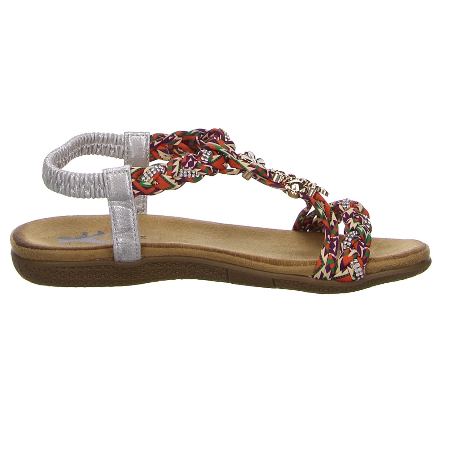 2 GO shoe Sandalette bunt gold/silber/bronce
