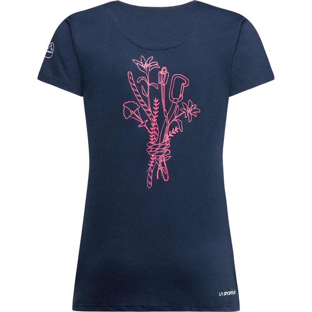 La Sportiva Climb Flower T-Shirt Damen night sky