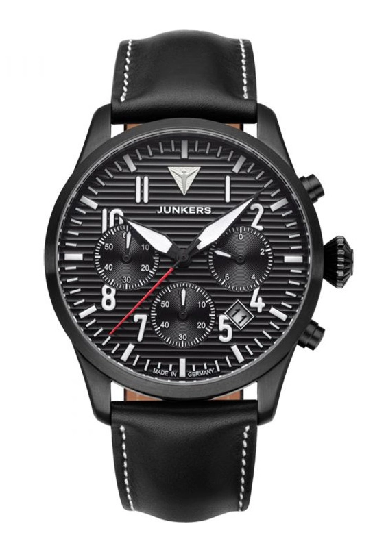 Junkers Flieger Herrenchronograph Schwarz 9.56.01.02