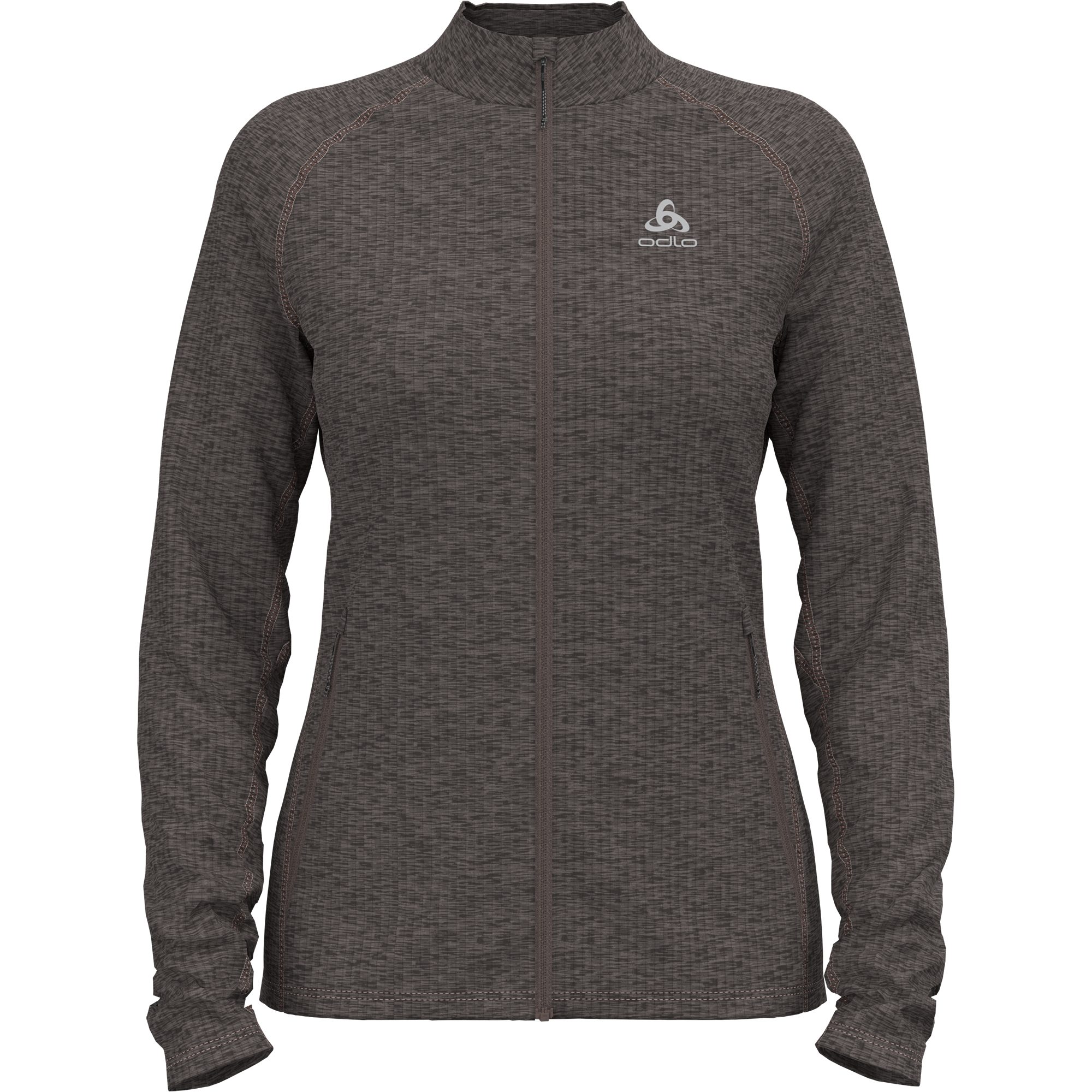 Odlo Tencia Full Zip Midlayer Damen iron melange