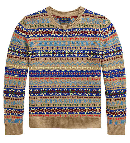 Polo Ralph Lauren Bluse - Baumwolle/Wolle - Beige/Mehrfarbig