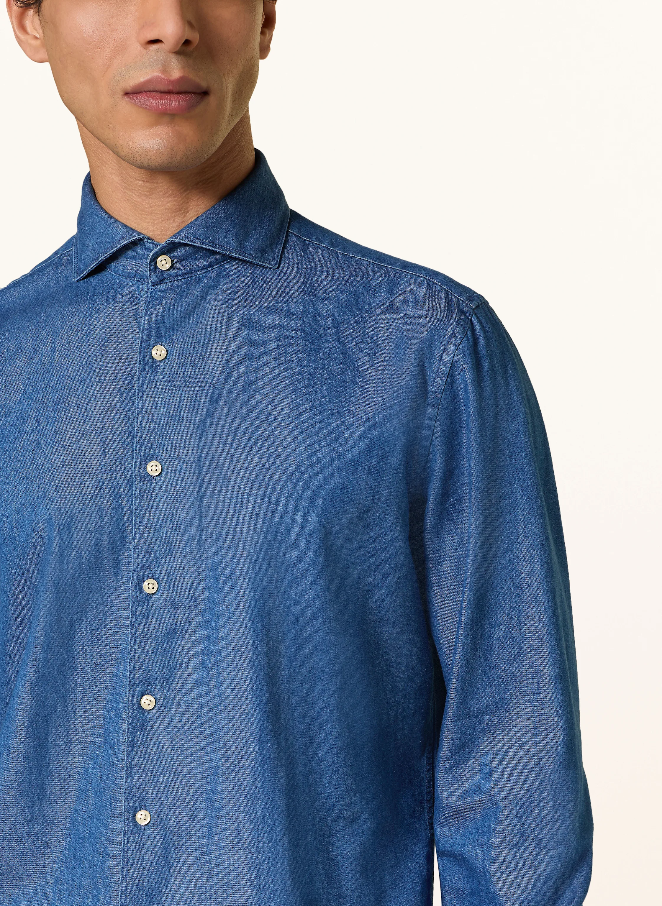 STROKESMAN'S Hemd Regular Fit in Jeansoptik