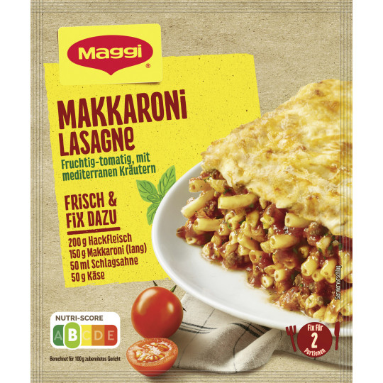 Maggi Idee für Makkaroni Lasagne 40G