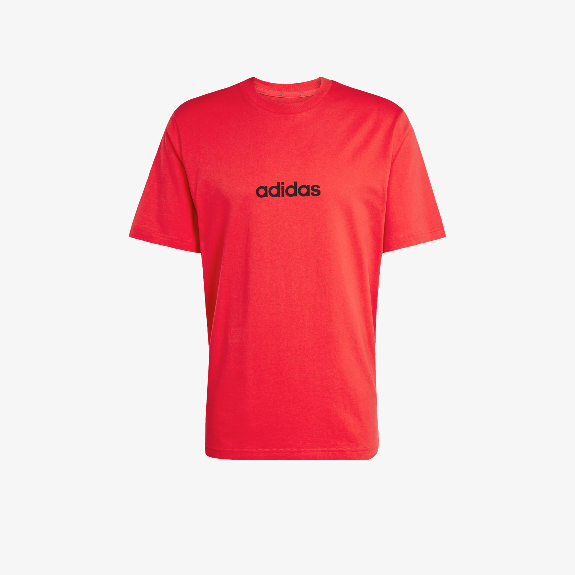 adidas Essentials Linear Single Jersey Herren T-Shirt rot
