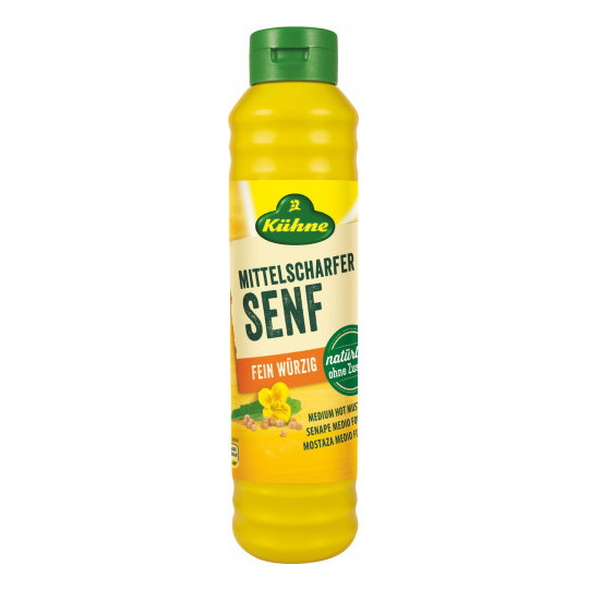 Kühne Mittelscharfer Senf 875ML