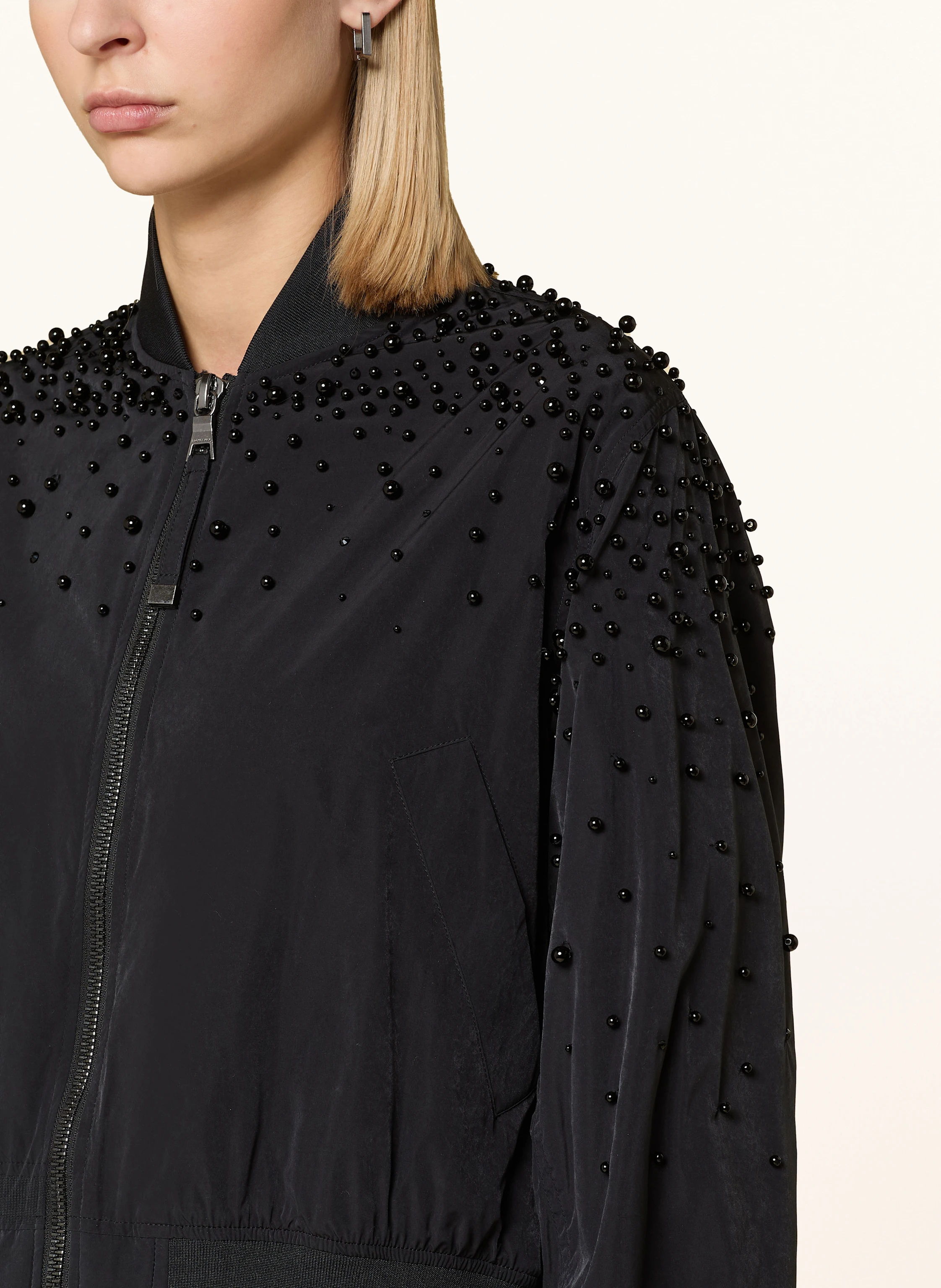 BLONDE No.8 Blouson SUSAN mit Schmuckperlen